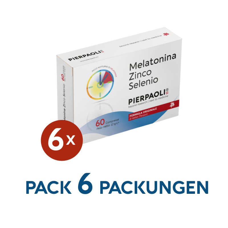 PACK 6 Packungen Melatonina  Pierpaoli 1mg - 60 cpr - 06 Packungen
