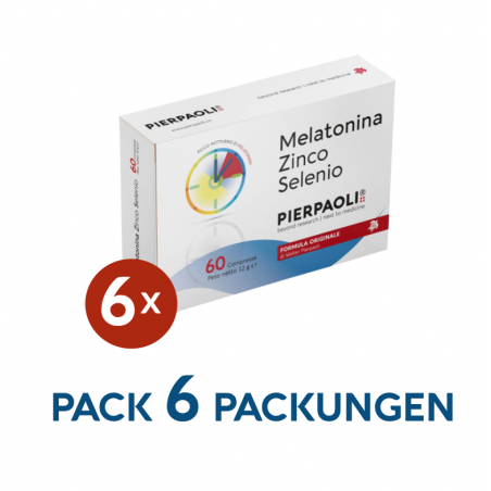 PACK 6 Packungen Melatonina  Pierpaoli 1mg - 60 cpr - 06 Packungen