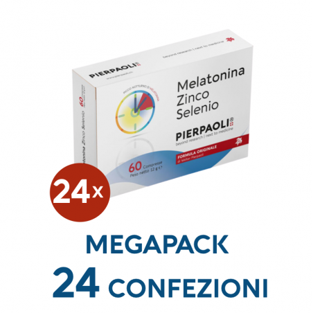 Melatonina Zinco-Selenio Pierpaoli 1mg - 60 cpr - MEGAPACK24