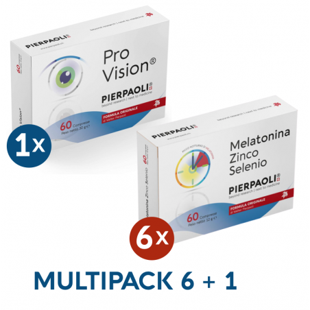Melatonin Zinc-Selenium Pierpaoli 6Boxes + ProVision® Pierpaoli 1 Box