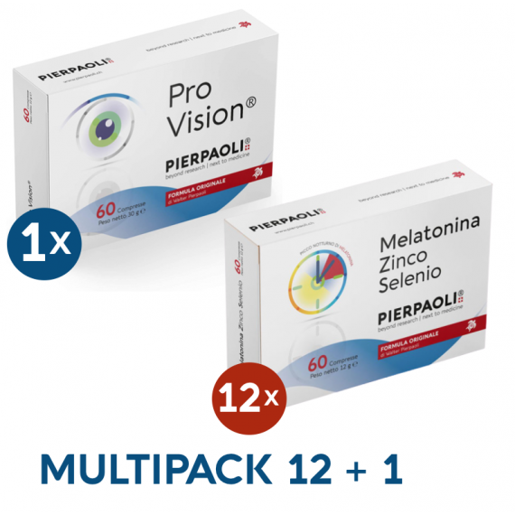 Melatonin Zinc-Selenium Pierpaoli 12 Boxes + ProVision® Pierpaoli 1 Box