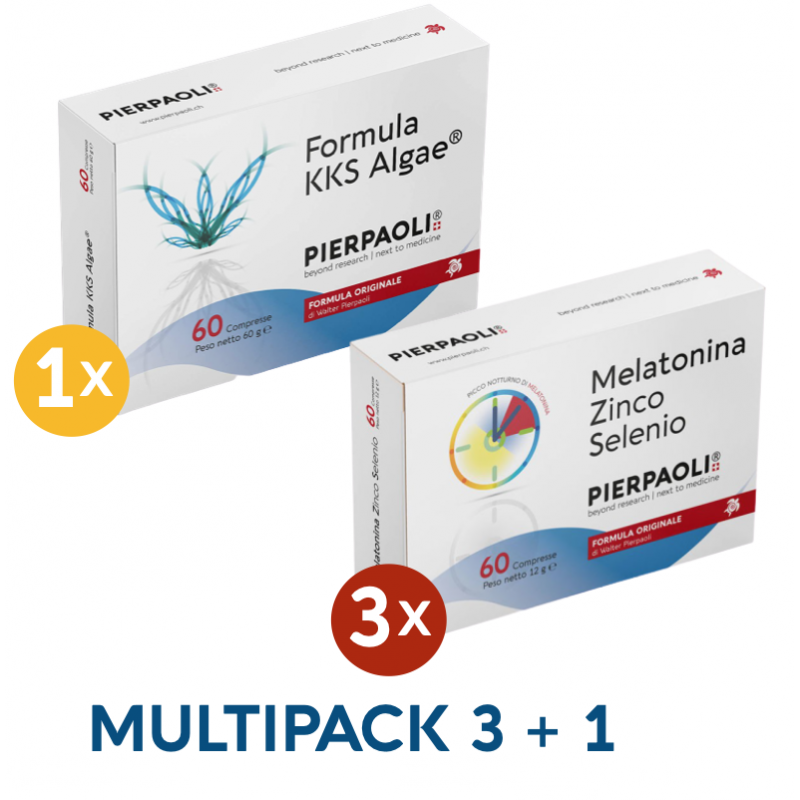1 Formula KKS ALGA Pierpaoli +  3 Melatonina Zn-Se Dr.Pierpaoli