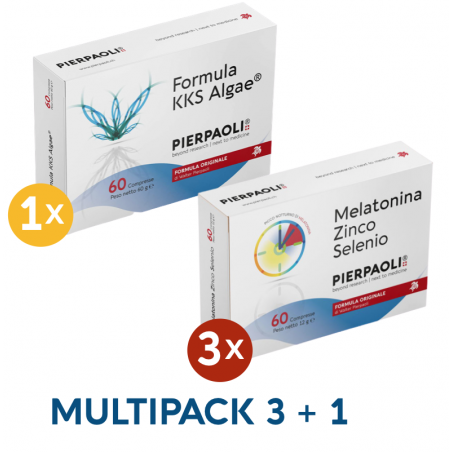 1 Formula KKS ALGA Pierpaoli +  3 Melatonina Zn-Se Dr.Pierpaoli